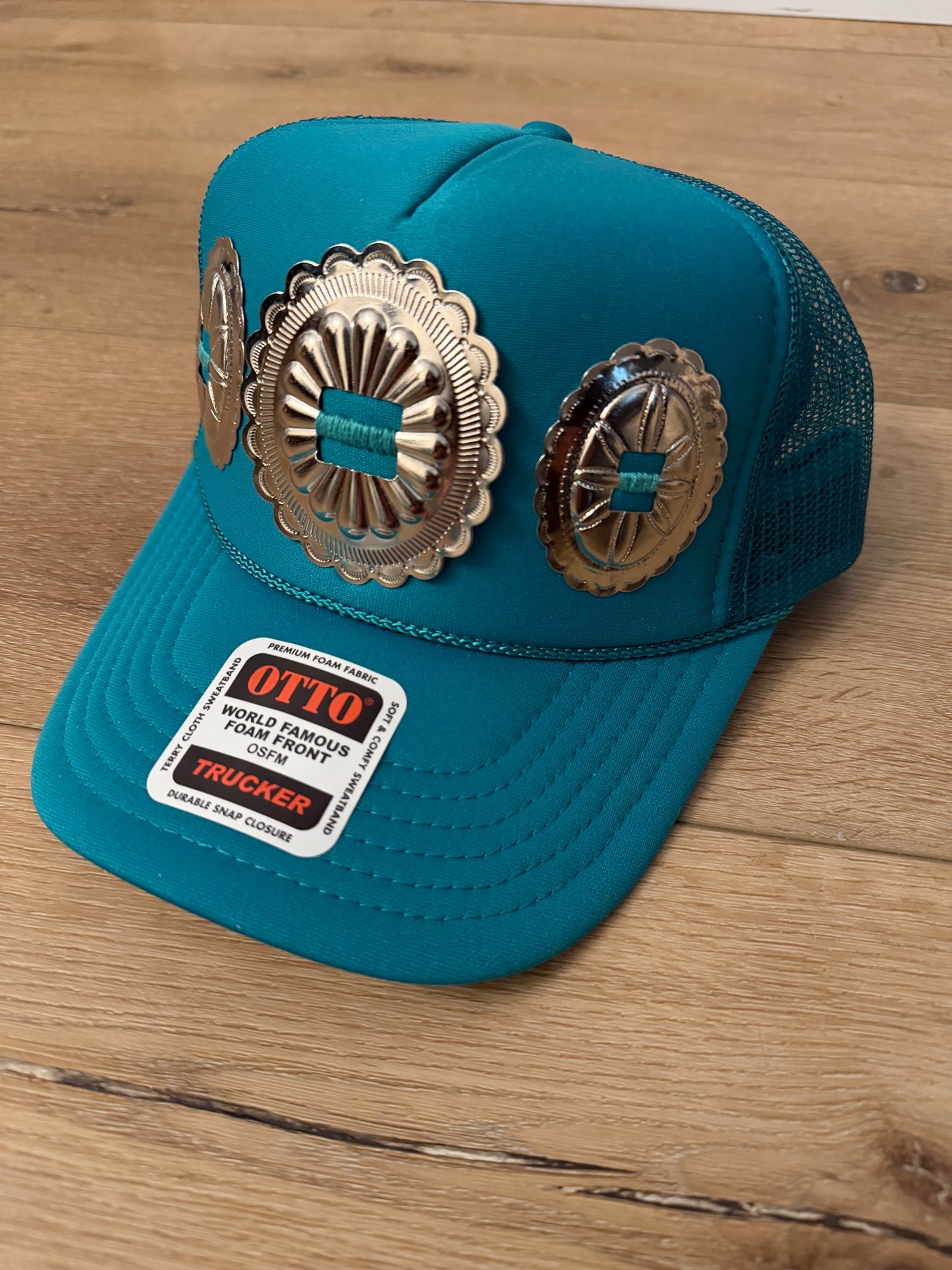 Teal dragonfly trucker hat- Boone