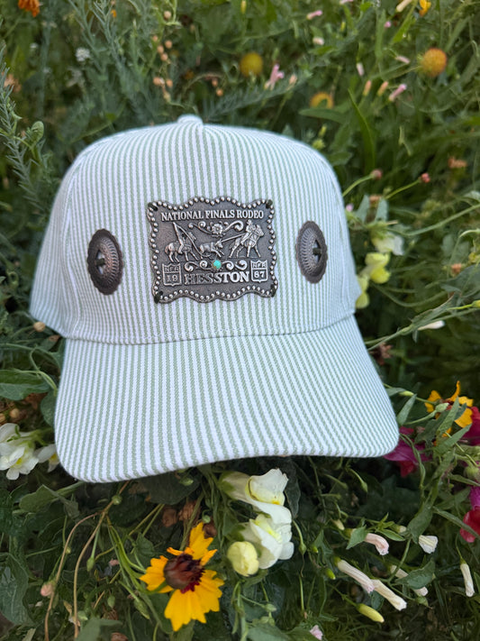 OG simple turquoise Vintage NFR buckle hat