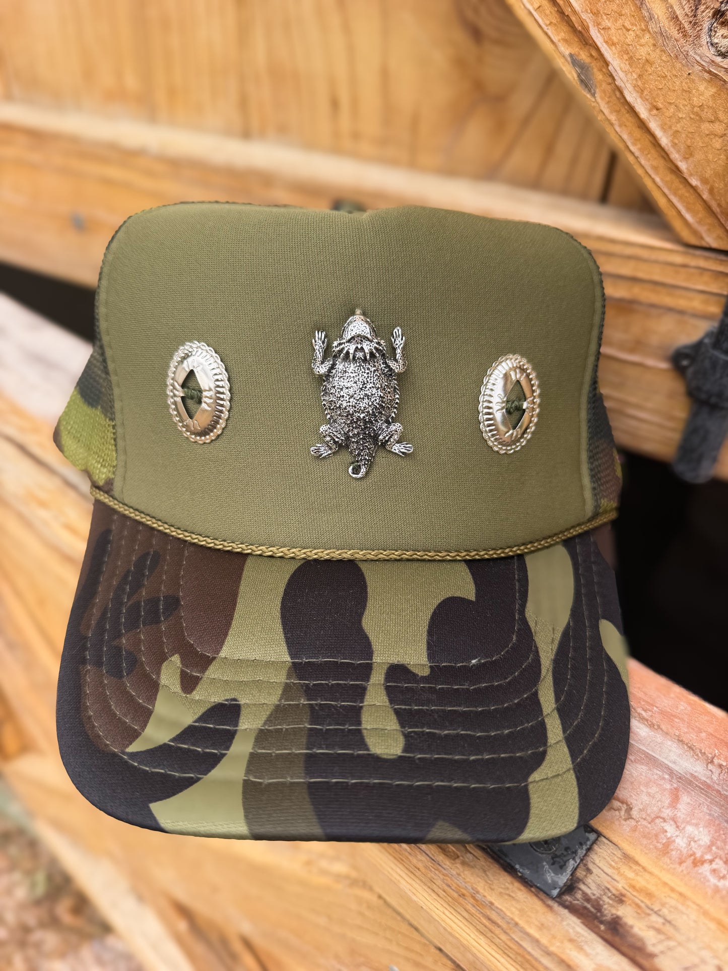 horny toad concho cap multiple colors available