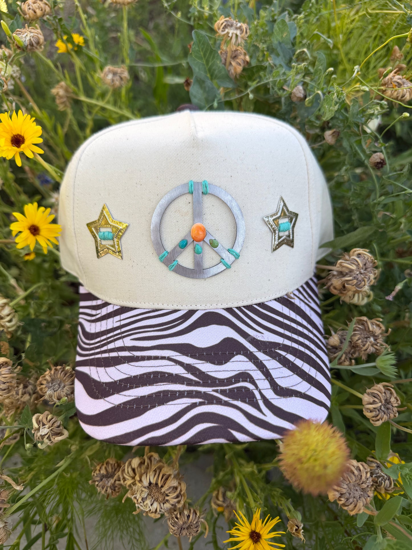 Orange spiny peace sign