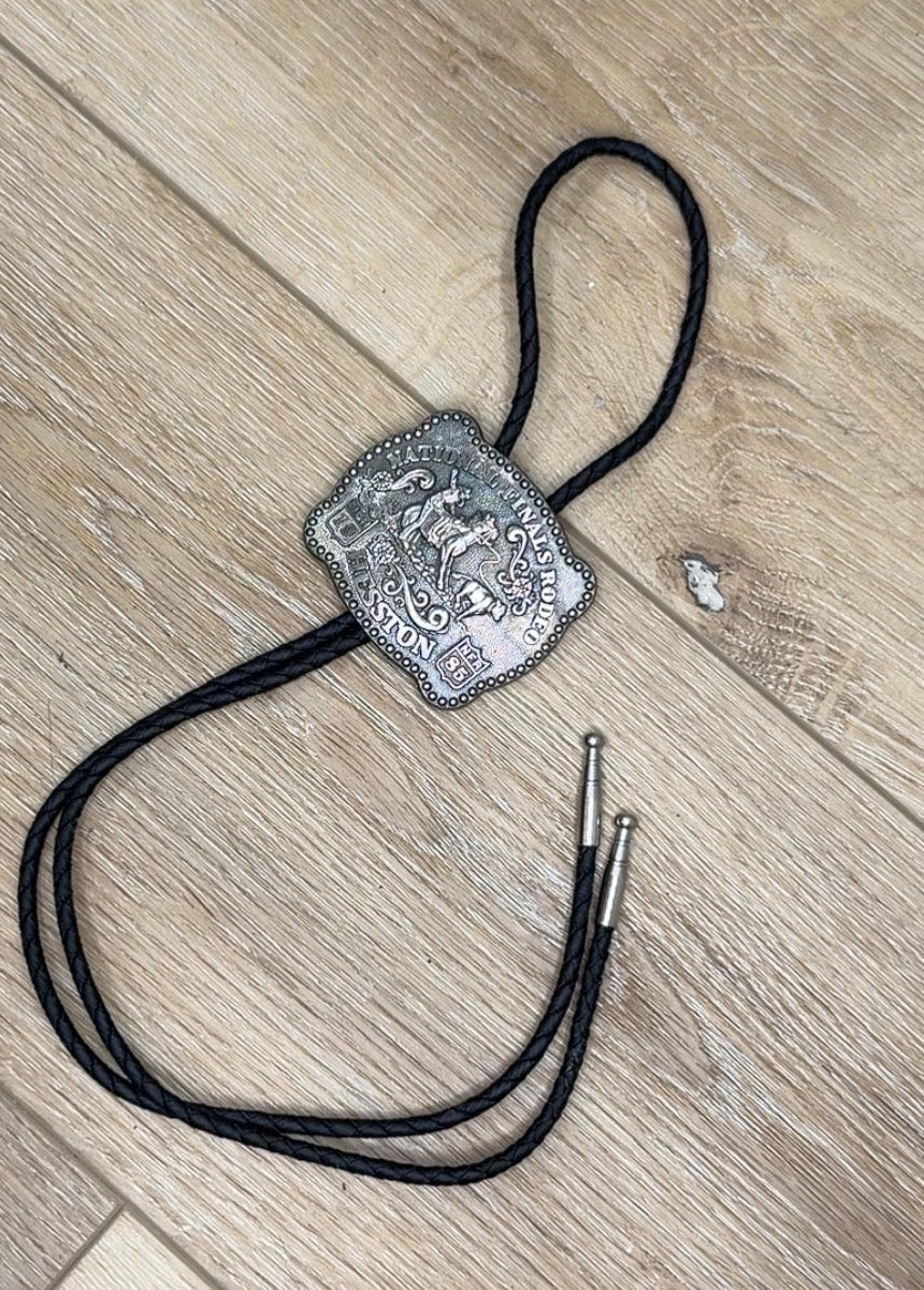 Vintage NFR buckle bolo tie